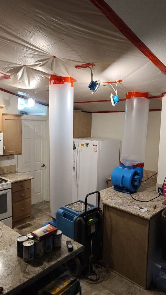 Water mitigation repairs to home in Gilbert