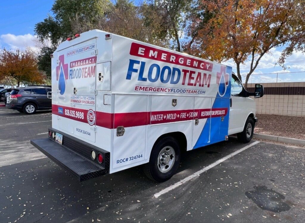 emergency flood team van