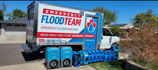 Emergency Flood Team box trucks